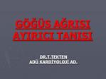 G G S AGRISI AYIRICI TANISI