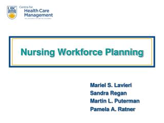 Nursing Workforce Planning