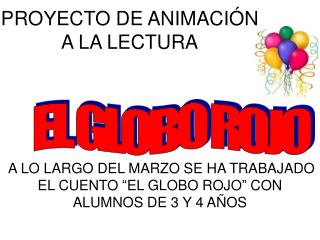 PROYECTO DE ANIMACIÓN A LA LECTURA