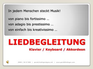 LIEDBEGLEITUNG