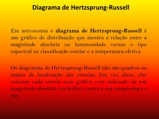 Diagrama de Hertzsprung-Russell