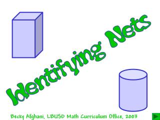 Becky Afghani, LBUSD Math Curriculum Office, 2003