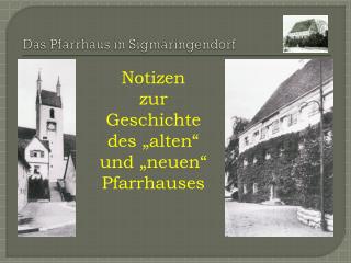Das Pfarrhaus in Sigmaringendorf