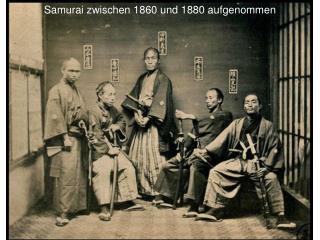 Samurai zwischen 1860 und 1880 aufgenommen