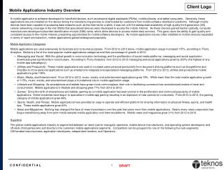 Mobile Applications Industry Overview