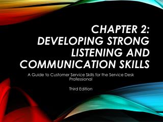 Chapter 2: Developing Strong Listening and Communication Skills