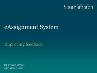 eAssignment System