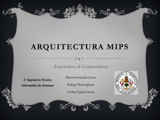 Arquitectura MIPS