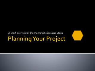 Planning Your Project