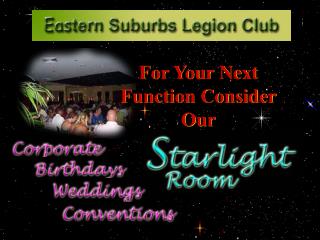For Your Next Function Consider Our
