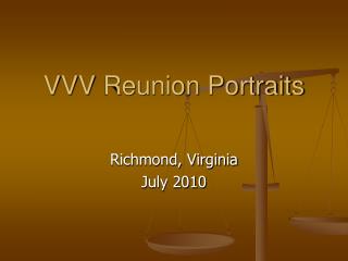 VVV Reunion Portraits