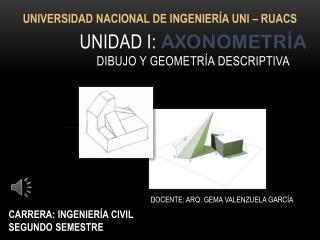 Unidad i: axonometría dibujo y geometría descriptiva