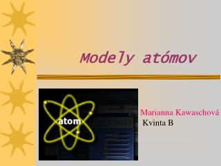 Modely atómov