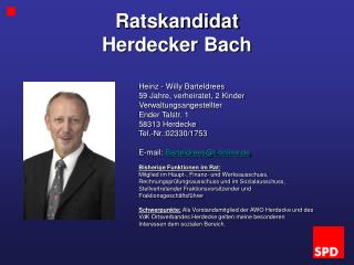 Ratskandidat Herdecker Bach