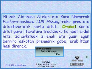 Ibon Sarasola Euskal Hiztegia 1996