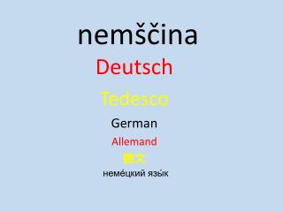 nemščina