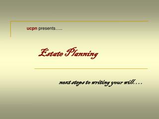 Estate Planning