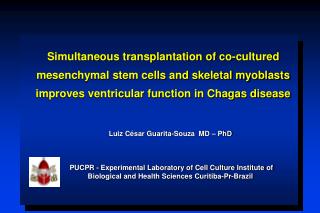 Introduction Skeletal Myoblasts cells diferentiation
