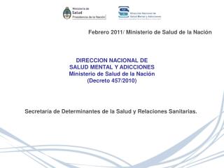Febrero 2011/ Ministerio de Salud de la Nación