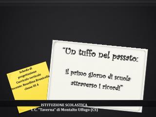 “Un tuffo nel passato: il primo giorno di scuola attraverso i ricordi ”