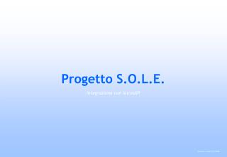 Progetto S.O.L.E.