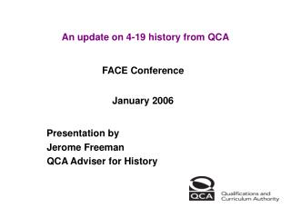 An update on 4-19 history from QCA