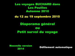 Les voyages BUCHARD dans Les Pouilles Automne 2010