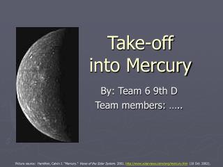 Take-off into Mercury