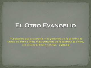 El Otro Evangelio