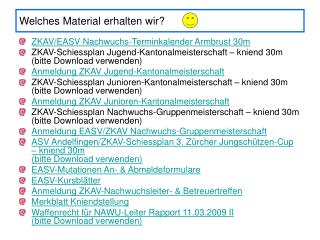 Welches Material erhalten wir?