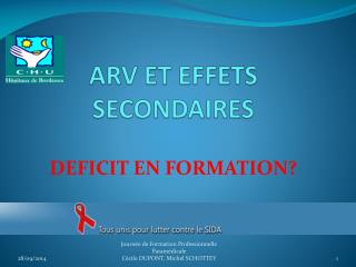 ARV ET EFFETS SECONDAIRES