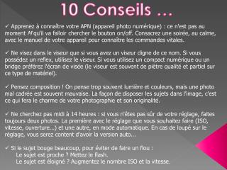 10 Conseils …