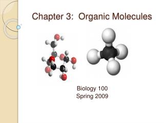 Chapter 3: Organic Molecules