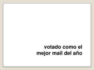 votado como el mejor mail del año