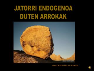 JATORRI ENDOGENOA DUTEN ARROKAK