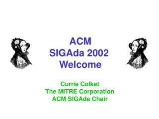 ACM SIGAda 2002 Welcome