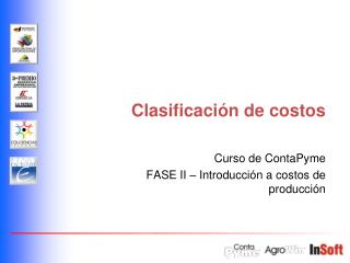 Clasificación de costos