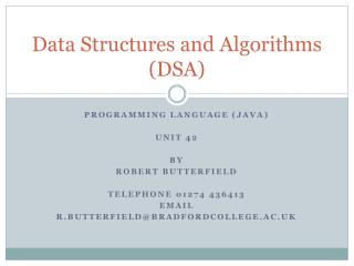 Data Structures and Algorithms (DSA)