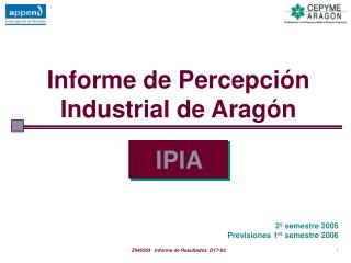 Informe de Percepción Industrial de Aragón