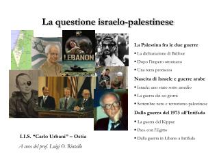 La questione israelo-palestinese