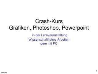 Sie lernen das Volumen einer Grafik verkleinern mit Photoshop