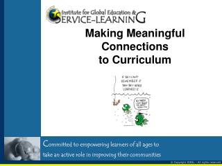 Making Meaningful Connections to Curriculum
