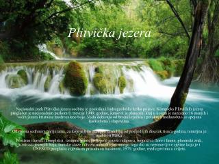 Plitvička jezera