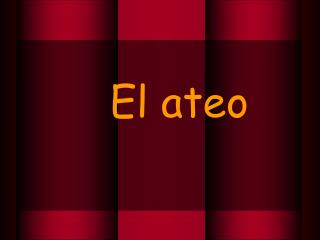 El ateo