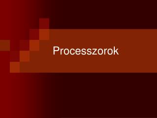 Processzorok