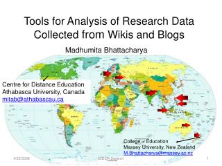 Tools for Analysis of Research Data Collected from Wikis and Blogs