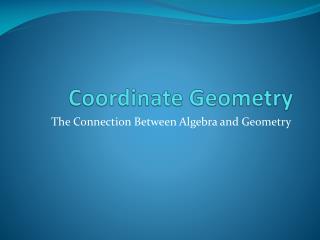 Coordinate Geometry