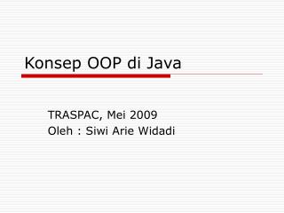 Konsep OOP di Java