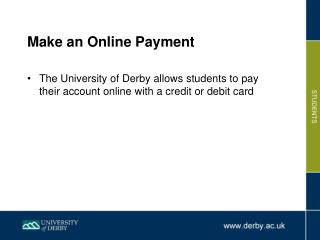 Make an Online Payment