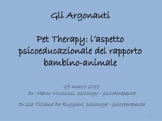 Gli Argonauti Pet Therapy: l’aspetto psicoeducazionale del rapporto bambino-animale